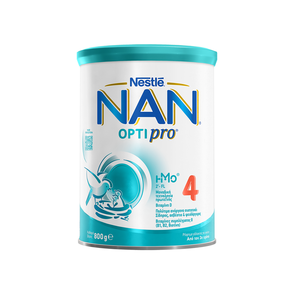 NESTLE - NAN Optipro Νο4 i-Mo Ρόφημα Γάλακτος σε σκόνη από το 2ο χρόνο - 800gr